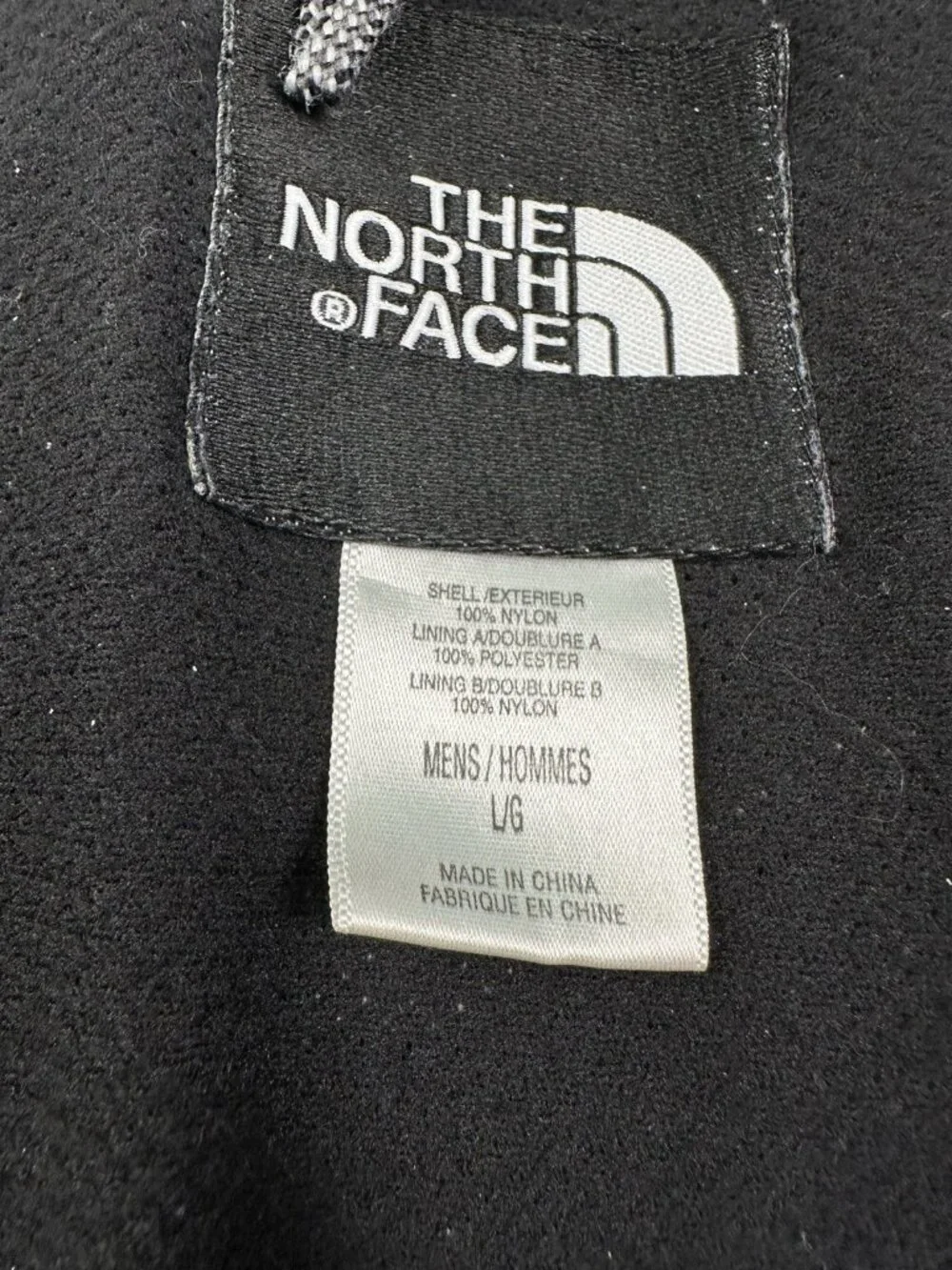 North Face Hyvent Waterproof Jacket Mens Size L Black Hooded Outdoor Hiking